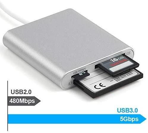 UNITEK Y-9313 Unitek USB3.0 su Multi-In-One Aliuminio kortelių skaitytuvu Y-9313