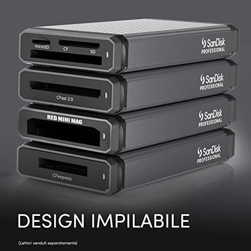 Atminties kortelė Western Digital SANDISK Professional PRO-READER kelių lizdų USB 3.2 Gen 2 didelio našumo kortelių skaitytuvas