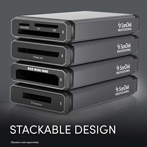 Atminties kortelė Western Digital SANDISK Professional PRO-READER kelių lizdų USB 3.2 Gen 2 didelio našumo kortelių skaitytuvas