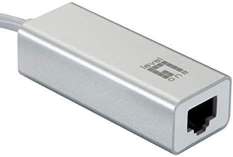 Level One Adapteris USB LevelOne 0402 V4 USB-C - RJ-45 Sidabrinė (USB-0402 V4)