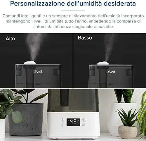 Drėkintuvas Levoit Classic 300S - SMART Zvlhčovač vzduchu, pilkas