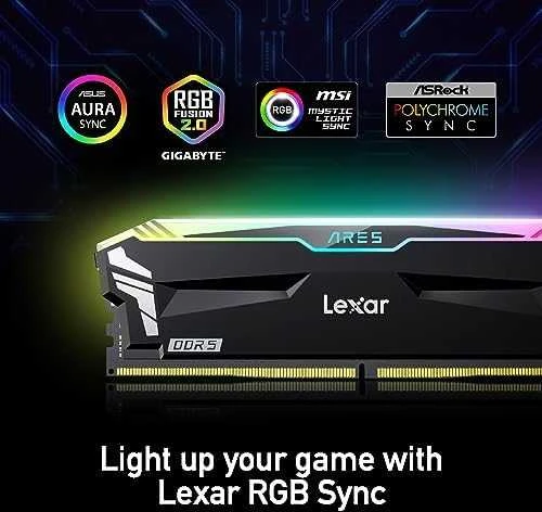 RAM Lexar | Darbalaukio atmintis | ARES | 32 komplektas (16GBx2) GB | DDR5 | 6800 MHz | PC/serveris | Registracijos Nr. | ECC Nr