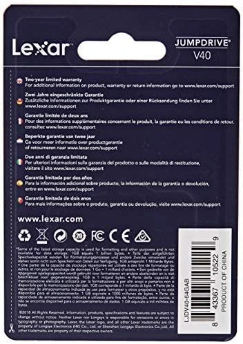 Lexar | USB atmintinė | JumpDrive V40 | 64 GB | USB A tipo | Juodas