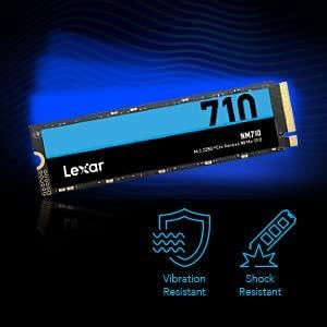 Lexar | M.2 NVMe SSD | NM710 | 2000 GB | SSD form factor M.2 2280 | Solid-state drive sąsaja PCIe Gen4x4 | Skaitymo greitis 4850 MB/s | Rašymo greitis 4500 MB/s