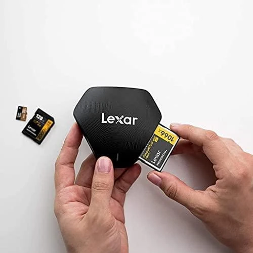 Lexar | Multi-Card | „Trys viename“ USB 3.1 tipo C skaitytuvas | SD ir Micro SD CompactFlash palaikymas | Kortelių skaitytuvas