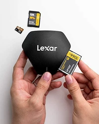 Lexar | Multi-Card | „Trys viename“ USB 3.1 tipo C skaitytuvas | SD ir Micro SD CompactFlash palaikymas | Kortelių skaitytuvas
