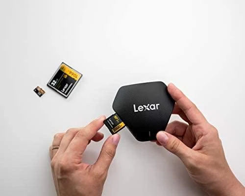 Lexar | Multi-Card | „Trys viename“ USB 3.1 tipo C skaitytuvas | SD ir Micro SD CompactFlash palaikymas | Kortelių skaitytuvas