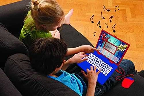 Laptop Nešiojamas kompiuteris Žmogus-voras, edukacinis nešiojamas kompiuteris, dvikalbis, pl/angl, 124 veiklos
