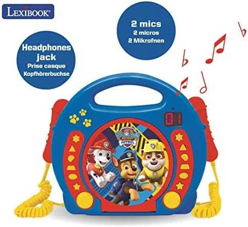 Lexibookpaw Patrol Lexibook - Paw Patrol - Nešiojamas CD grotuvas (RCDK100PA)