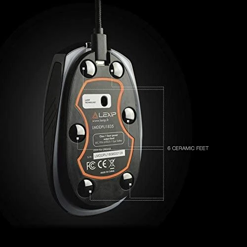 Kompiuterio pelė LEXIP PU94 – Wired 3D mouse with internal joystick, thumb joystick and ceramic pads – 6 buttons and 12 programmable macros