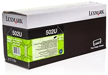 Lexmark 50F2U00 | 502U itin didelio našumo grąžinimo programa dažų kasetė | Kasetė | Juodas