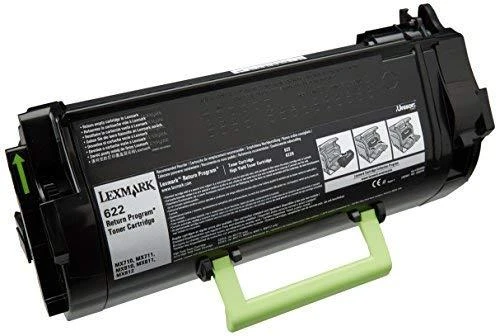 Lexmark 622 (62D2000) Return, juoda kasetė