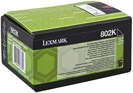 Lexmark 802K cartridge, juodas