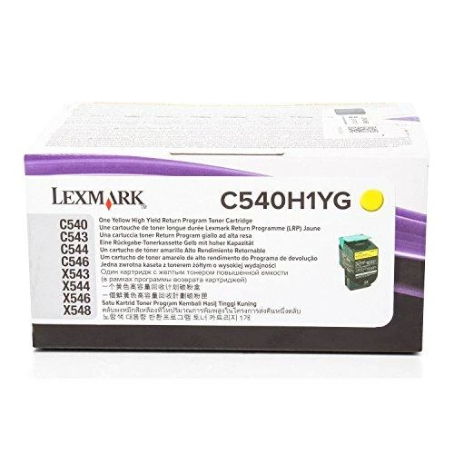 Lexmark C540H1YG Cartridge, Geltona, 2000 pages