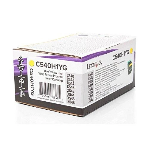 Lexmark C540H1YG Cartridge, Geltona, 2000 pages