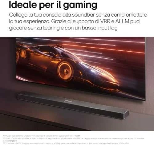 Namų kino sistema LG Soundbar su Dolby Atmos ir 5.1.3 kanalais | S90TY | Bluetooth