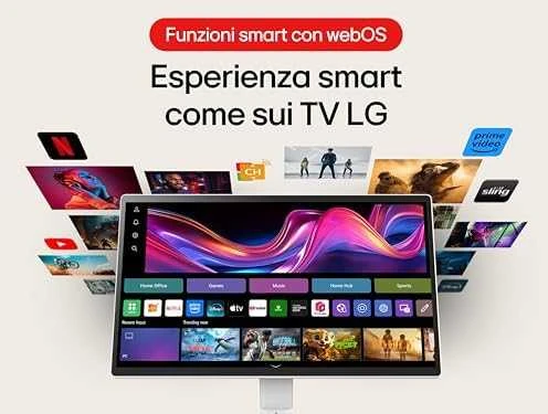 Monitorius LG Swing 32U889SA – 31,5 colio | 4K jutiklinis ekranas | stovas ant ratukų