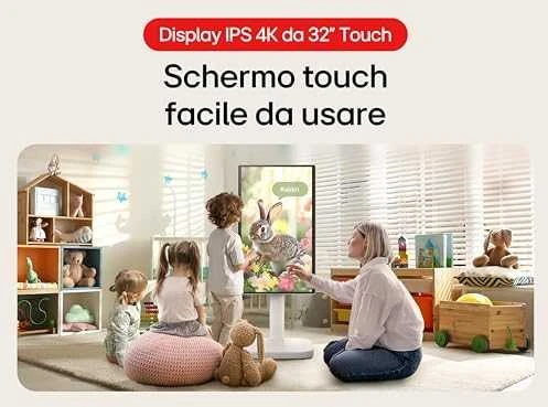 Monitorius LG Swing 32U889SA – 31,5 colio | 4K jutiklinis ekranas | stovas ant ratukų