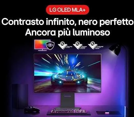 Žaidimų monitorius LG UltraGear 32" Dual-Mode OLED 4K, su garsiakalbiais