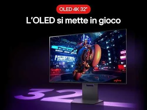 Žaidimų monitorius LG UltraGear 32" Dual-Mode OLED 4K, su garsiakalbiais