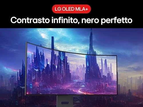 Monitorius LG | 45GS95QE-B | 45 " | OLED | 21:9 | 240 Hz | 0.03 ms | 3440 x 1440 pikselių | 275 cd/m² | HDMI jungtys quantity 2