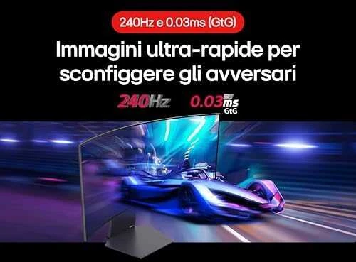 Monitorius LG | 45GS95QE-B | 45 " | OLED | 21:9 | 240 Hz | 0.03 ms | 3440 x 1440 pikselių | 275 cd/m² | HDMI jungtys quantity 2