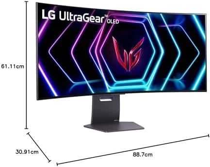 LG 39" ULTRAGEAR? OLED CURVED 21:9 GAMING MONITORIUS | WQHD 800R, 240HZ, 0.03MS (GTG), HDR400 TRUE Juodas