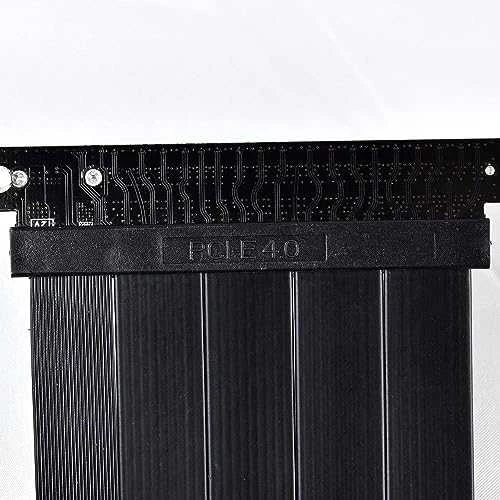 Lian Li O11DMINI-1W-4 Mini Riser Card + PCI slot bracket – PCIe 4.0, 200mm, baltos spalvos