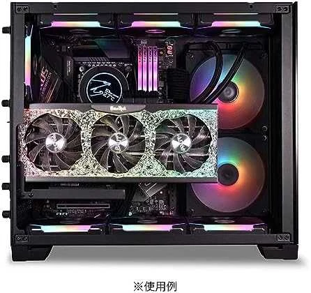 Lian Li O11DMINI-1W-4 Mini Riser Card + PCI slot bracket – PCIe 4.0, 200mm, baltos spalvos