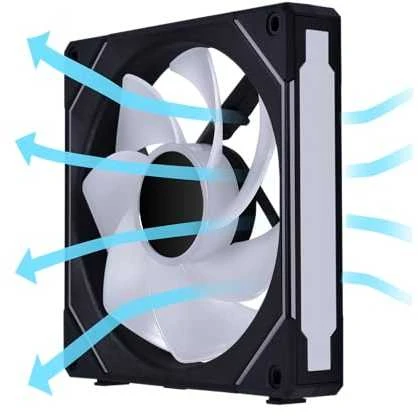 Lian Li UNI FAN SL-INF 140 ARGB Reverse Blade PWM Fan - 140mm, juodas