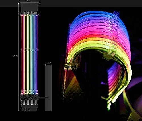 Corp. pried. Lian Li Strimer 24 kontaktų RGB M