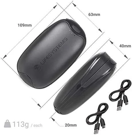 Įkraunamas rankų šiltukas Lifesystems Rechargeable Dual Palm Handwarmer