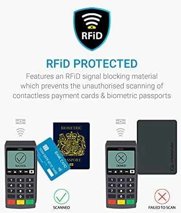 Piniginė monetoms Lifeventure RFiD Coin Wallet Recycled