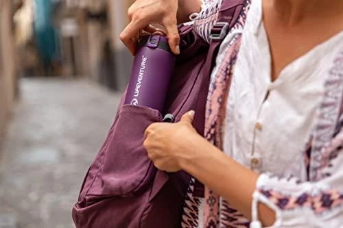 Lifeventure Flip-Top termo puodelis - Violetinė