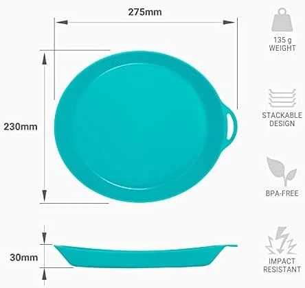 Lėkštė Lifeventure Ellipse Plate - Žydra