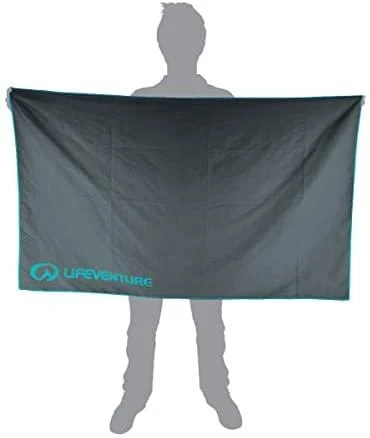 Kelioninis rankšluostis Lifeventure Soft Fibre Recycled Pilkas Giant - Giant