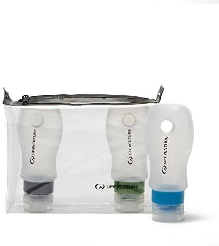 Kelioninis rinkinys Lifeventure Silicone Flight Bottle Set