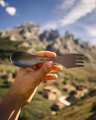 Titaninis šaukštas Lifeventure Titanium Spork