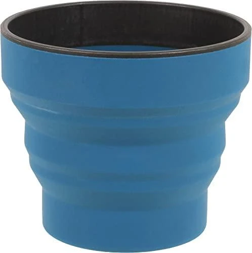 Suspaudžiamas puodelis Lifeventure Silicone Ellipse FlexiMug - Tamsiai mėlyna