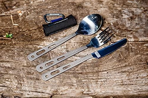 Įrankiai Lifeventure Titanium Cutlery Set