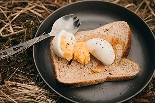 Lifeventure Titanium Spork 17 g titaninis šaukštas-šakutė