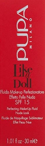 Pupa Milano Pupa Pupa Like A Doll Perfecting Make-Up Fluid SPF15 #030 Natural rusvai gelsvas, 30 ml