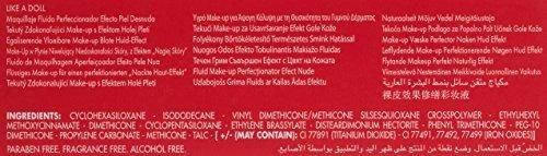 Pupa Milano Pupa Pupa Like A Doll Perfecting Make-Up Fluid SPF15 #030 Natural rusvai gelsvas, 30 ml