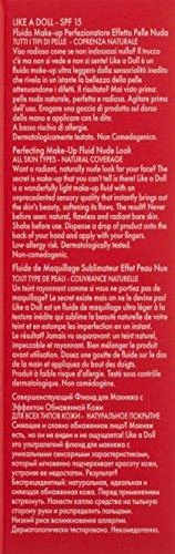 Pupa Milano Pupa Pupa Like A Doll Perfecting Make-Up Fluid SPF15 #030 Natural rusvai gelsvas, 30 ml