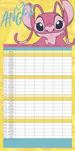 Bookshop Lilo & Stitch 2025 Family Planner Calendar