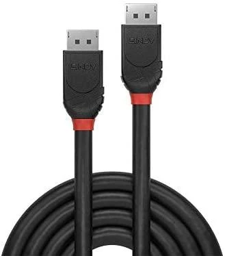 DisplayPort Kabelis - LINDY Juodas Line DisplayPort 1.2 Kabelis, M/M, 1.5 m, Juodas