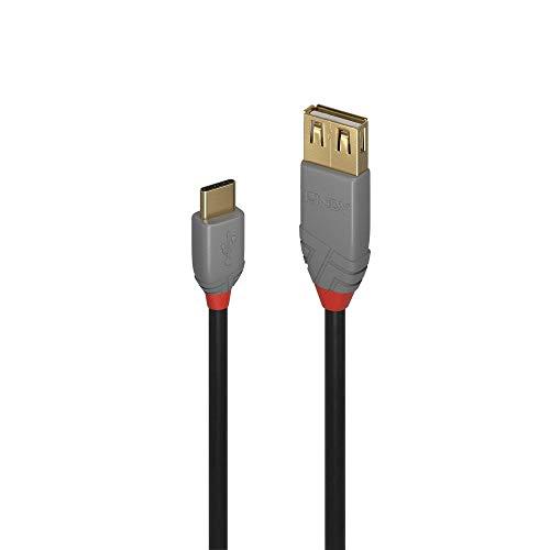 Lindy adapteris - Anthra Line 0.15m USB 2.0 Type C M/F 480Mbps