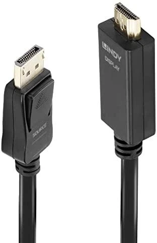 Lindy DisplayPort ir HDMI Kabelis 4K30 (DP: pasyvus) 1m