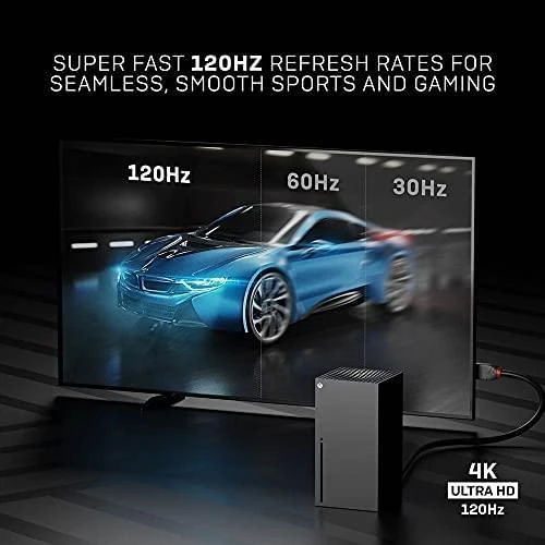 HDMI Laidas - LINDY Anthra Line HDMI Laidas, M/M, Ultra Didelės Spartos, 48Gbps, 10240x4320@120Hz, 0.5 m, Juodas
