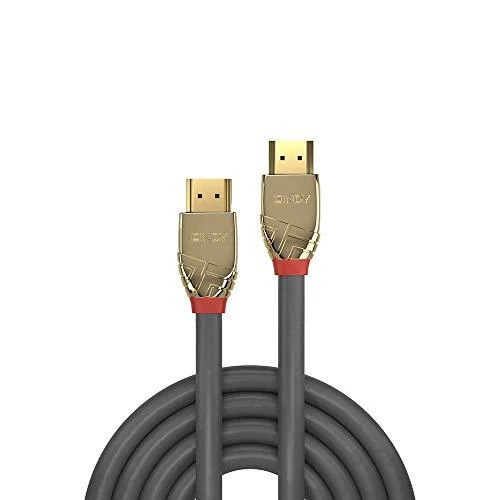 Lindy HDMI 2.0 didelės spartos M/M 5m pilka/auksinis